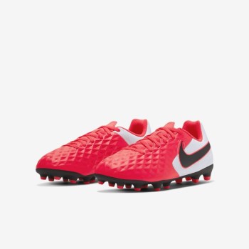 Nike Jr. Tiempo Legend 8 Club MG - Nagyobb Gyerek Focicipő - Piros/Fehér/Fekete